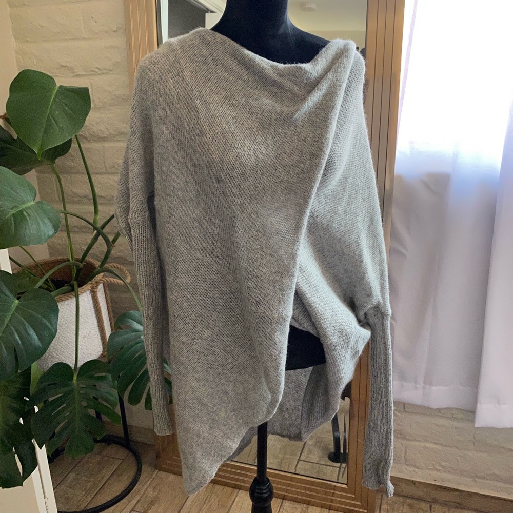 Off the shoulder knitted sweater